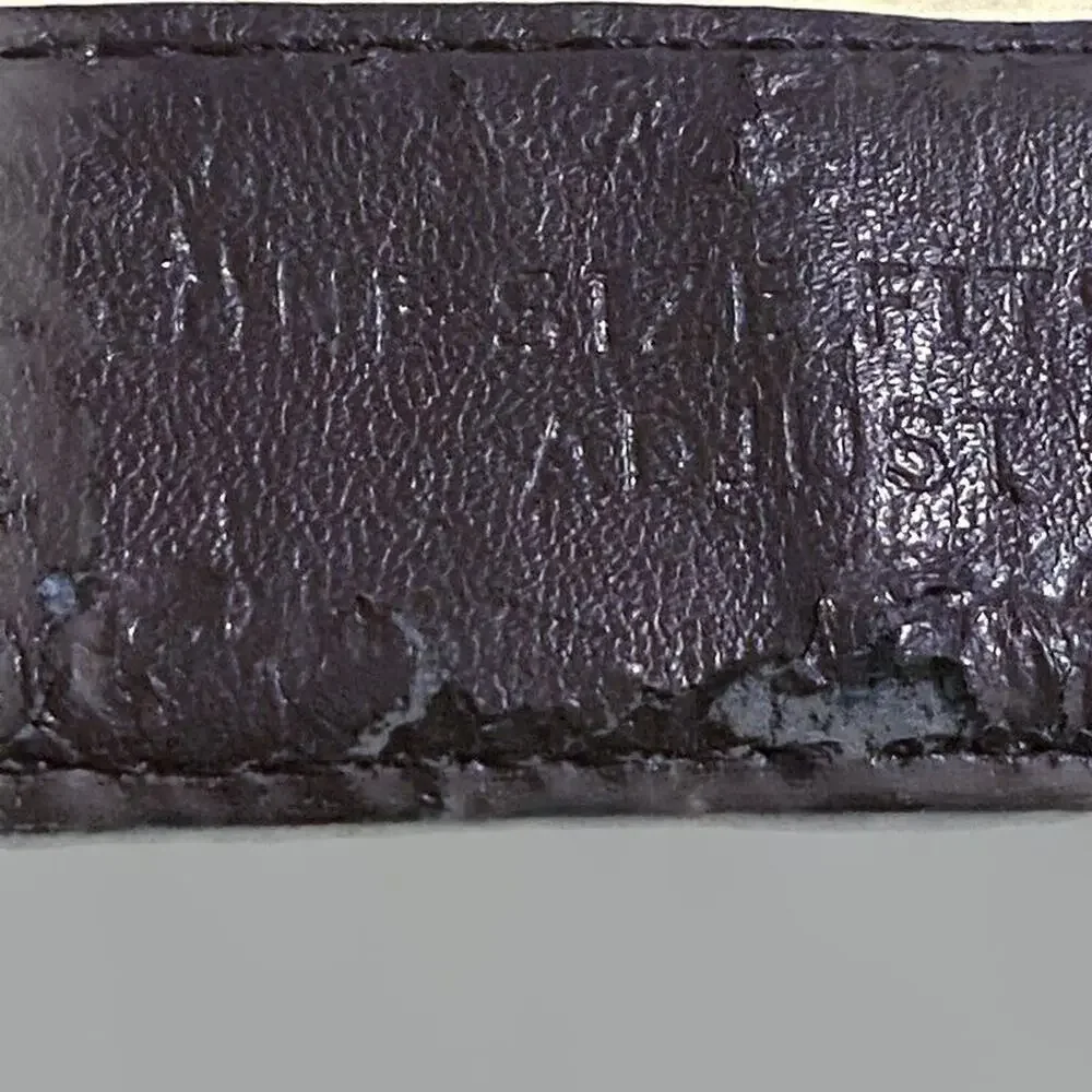 Bijoux Terner Belt 47 in Women Silver Tone Buckle Distressed Thrashed